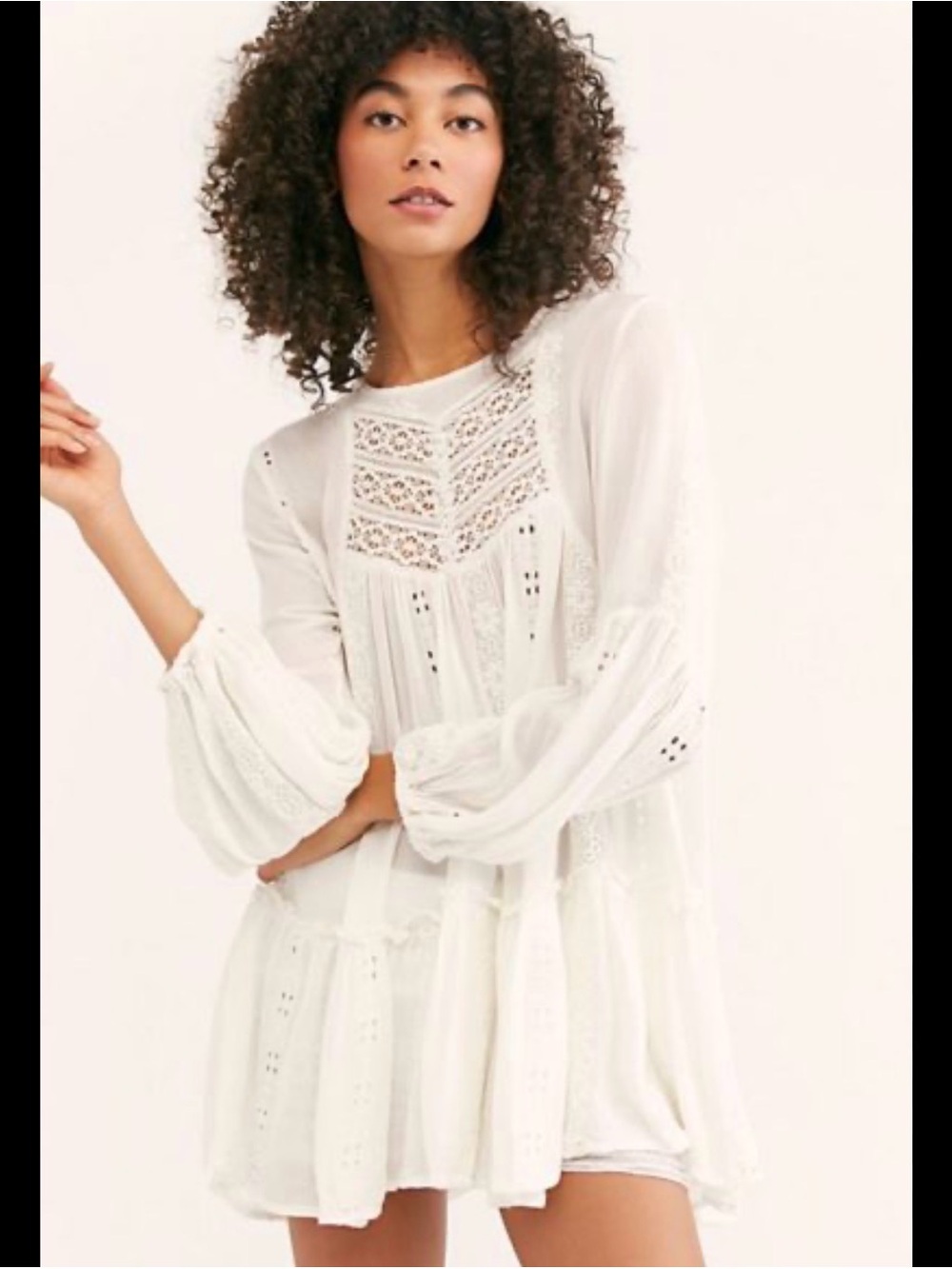 NWT Free People Kiss Kiss Tunic Mini Dress Size Large